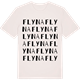 Vintage White t-shirt med Flyna ordlek t-shirt
