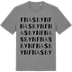 Mid Heather Gray t-shirt med Fnasbyn ordlek t-shirt