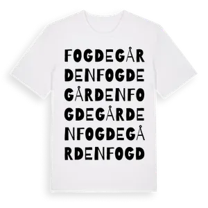 Fogdegården ordlek t-shirt – ekologisk bomull t-shirt från Pinshirt