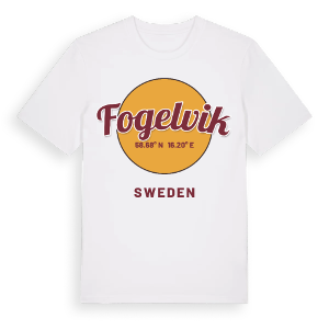 Fogelvik cirkel t-shirt – ekologisk bomull t-shirt från Pinshirt