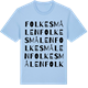 Blue Soul t-shirt med Folkesmålen ordlek t-shirt