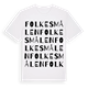 Folkesmålen ordlek t-shirt