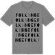 Mid Heather Gray t-shirt med Folkinge ordlek t-shirt