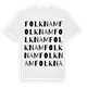 Folknam ordlek t-shirt