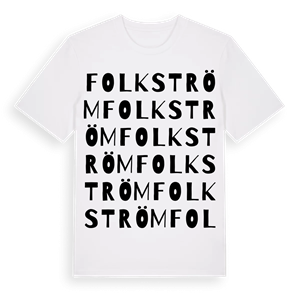 Folkström ordlek t-shirt – ekologisk bomull t-shirt från PinShirt