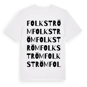 Folkström ordlek t-shirt – ekologisk bomull t-shirt från Pinshirt