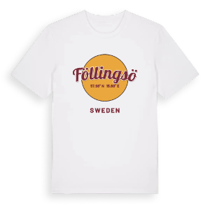Föllingsö cirkel t-shirt – ekologisk bomull t-shirt från Pinshirt