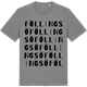 Mid Heather Gray t-shirt med Föllingsö ordlek t-shirt