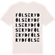 Vintage White t-shirt med Fölseryd ordlek t-shirt