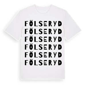 Fölseryd ordlek t-shirt – ekologisk bomull t-shirt från Pinshirt