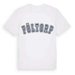 Föltorp college t-shirt – ekologisk bomull t-shirt från Pinshirt