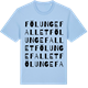 Blue Soul t-shirt med Fölungefallet ordlek t-shirt