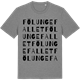 Mid Heather Gray t-shirt med Fölungefallet ordlek t-shirt