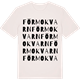 Vintage White t-shirt med Förmo kvarn ordlek t-shirt