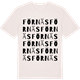 Vintage White t-shirt med Förnäs ordlek t-shirt
