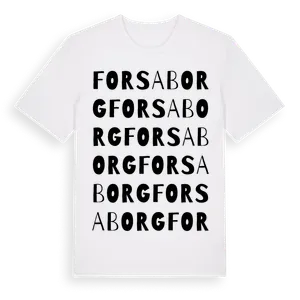Forsaborg ordlek t-shirt – ekologisk bomull t-shirt från Pinshirt