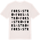 Vintage White t-shirt med Forsaström ordlek t-shirt