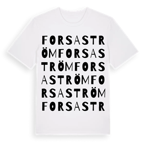 Forsaström ordlek t-shirt – ekologisk bomull t-shirt från Pinshirt