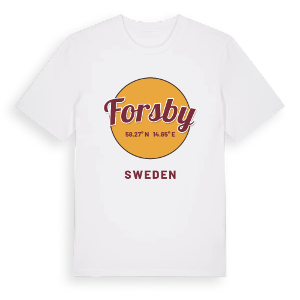 Forsby cirkel t-shirt – ekologisk bomull t-shirt från Pinshirt