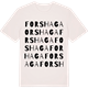 Vintage White t-shirt med Forshaga ordlek t-shirt