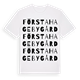 Första Hageby gård ordlek t-shirt