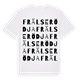 Frälserödja ordlek t-shirt