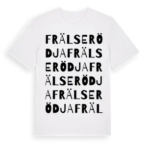Frälserödja ordlek t-shirt – ekologisk bomull t-shirt från Pinshirt