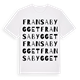 Fransabygget ordlek t-shirt