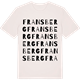 Vintage White t-shirt med Fransberg ordlek t-shirt
