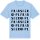 Blue Soul t-shirt med Fransberg hpl ordlek t-shirt