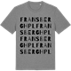 Mid Heather Gray t-shirt med Fransberg hpl ordlek t-shirt