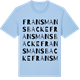 Blue Soul t-shirt med Fransmansbacke ordlek t-shirt