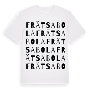 Frätsabola ordlek t-shirt – ekologisk bomull t-shirt från Pinshirt