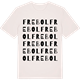 Vintage White t-shirt med Frebol ordlek t-shirt