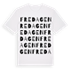 Fredagen ordlek t-shirt