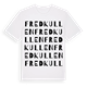 Fredkullen ordlek t-shirt