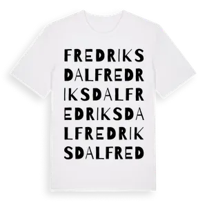 Fredriksdal ordlek t-shirt – ekologisk bomull t-shirt från Pinshirt