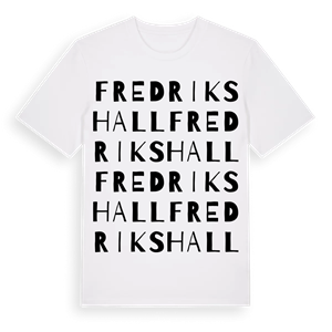 Fredrikshall ordlek t-shirt – ekologisk bomull t-shirt från Pinshirt