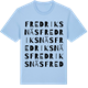 Blue Soul t-shirt med Fredriksnäs ordlek t-shirt