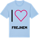 Blue Soul t-shirt med Jag älskar Frejhem t-shirt stort tryck