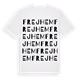 White t-shirt med Frejhem ordlek t-shirt