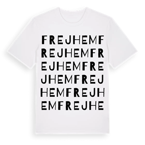 Frejhem ordlek t-shirt – ekologisk bomull t-shirt från Pinshirt