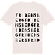 Vintage White t-shirt med Fridensberg ordlek t-shirt