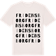 Vintage White t-shirt med Fridensborg ordlek t-shirt