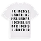 White t-shirt med Fridenslund ordlek t-shirt