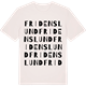 Vintage White t-shirt med Fridenslund ordlek t-shirt