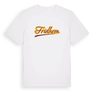 Fridhem baseball t-shirt – ekologisk bomull t-shirt från Pinshirt