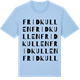 Blue Soul t-shirt med Fridkullen ordlek t-shirt