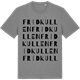 Mid Heather Gray t-shirt med Fridkullen ordlek t-shirt