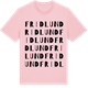 Pink Cotton t-shirt med Fridlund ordlek t-shirt